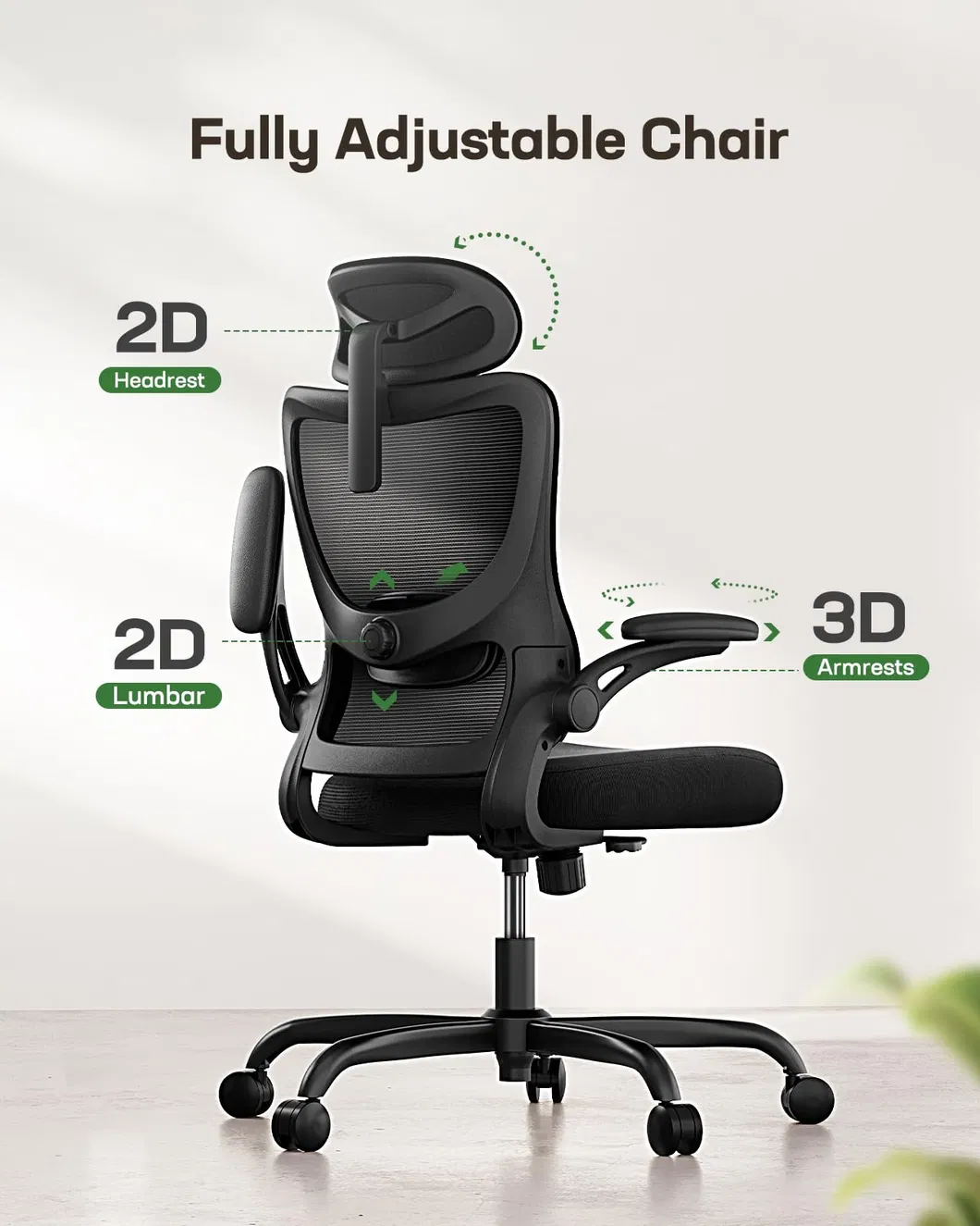 Ergonomic Chair Front View