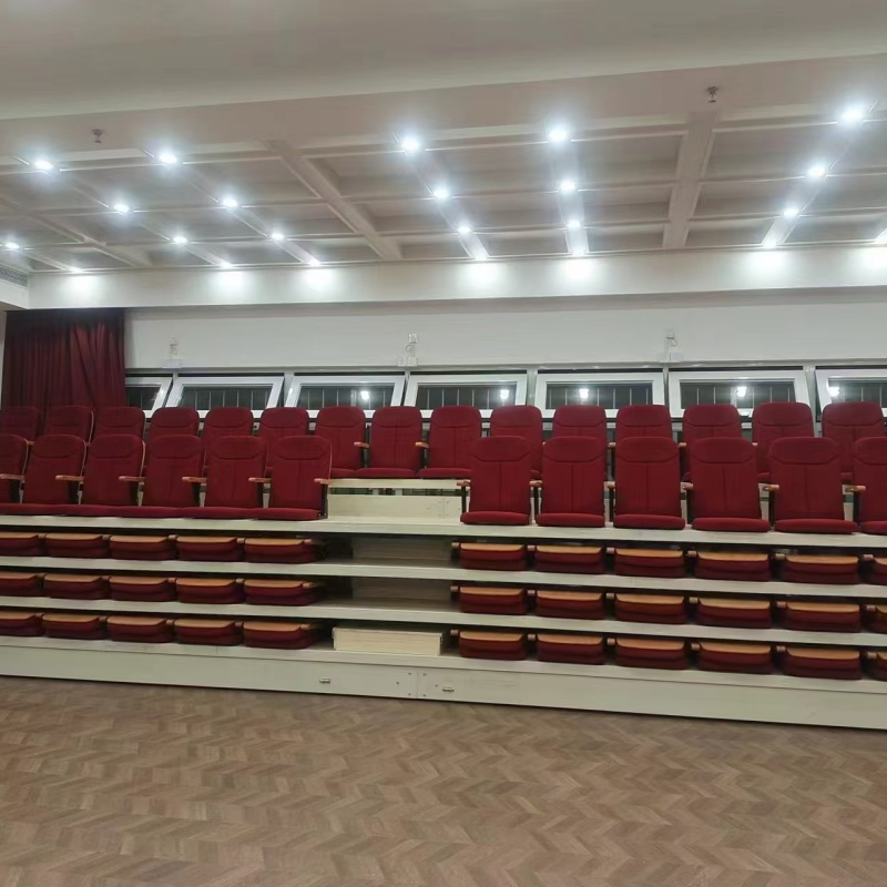 Indoor Electric or Manual Folding Telescopic Seating System for Sale