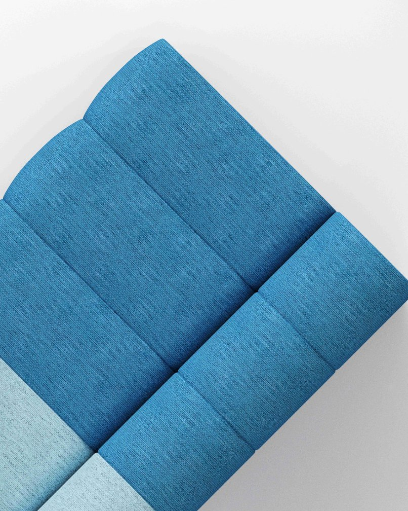 China Factory Modern Modular Leisure Fabric Flexible Shaped Corner Sectional Couch Sofa for Ofiice Workstation Hotel Lobby School Library