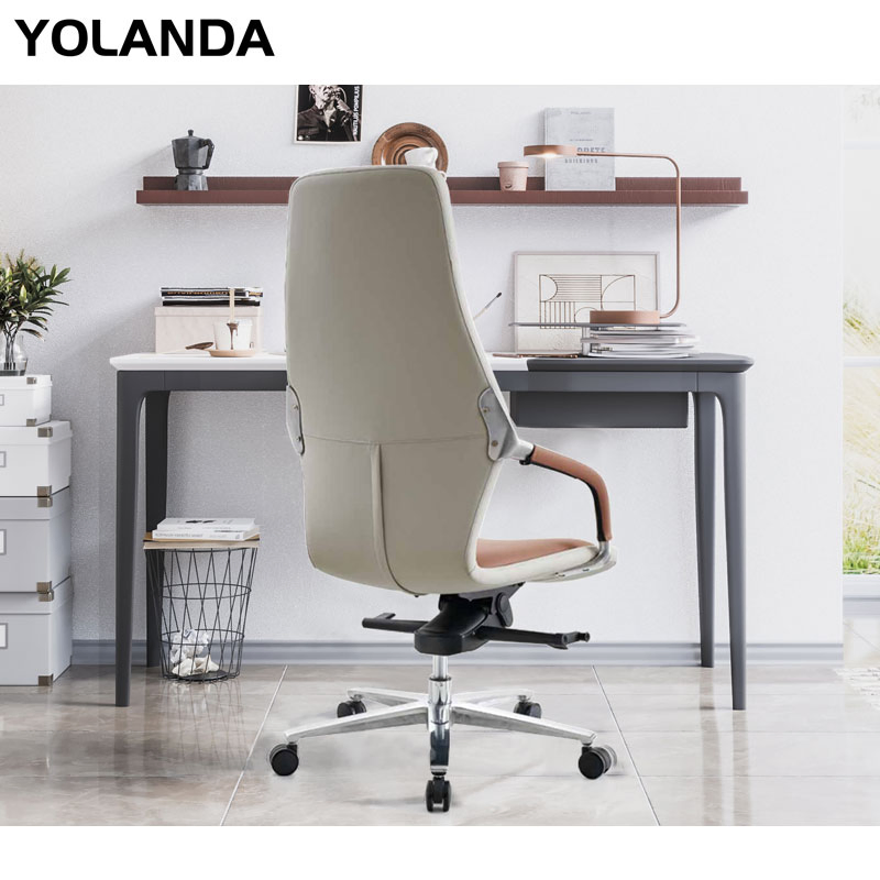 Yolanda Furniture Modern Swivel Height Adjustable Mesh Office Chair Back Ergonomic Fabric Task Office Chair with Lumbar Support