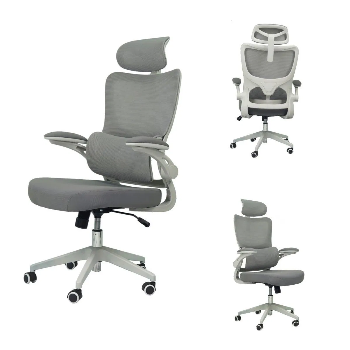 Ergonomic 2D Lumbar Support High Quality Custom Color Swivel Executive Mesh Office Chair