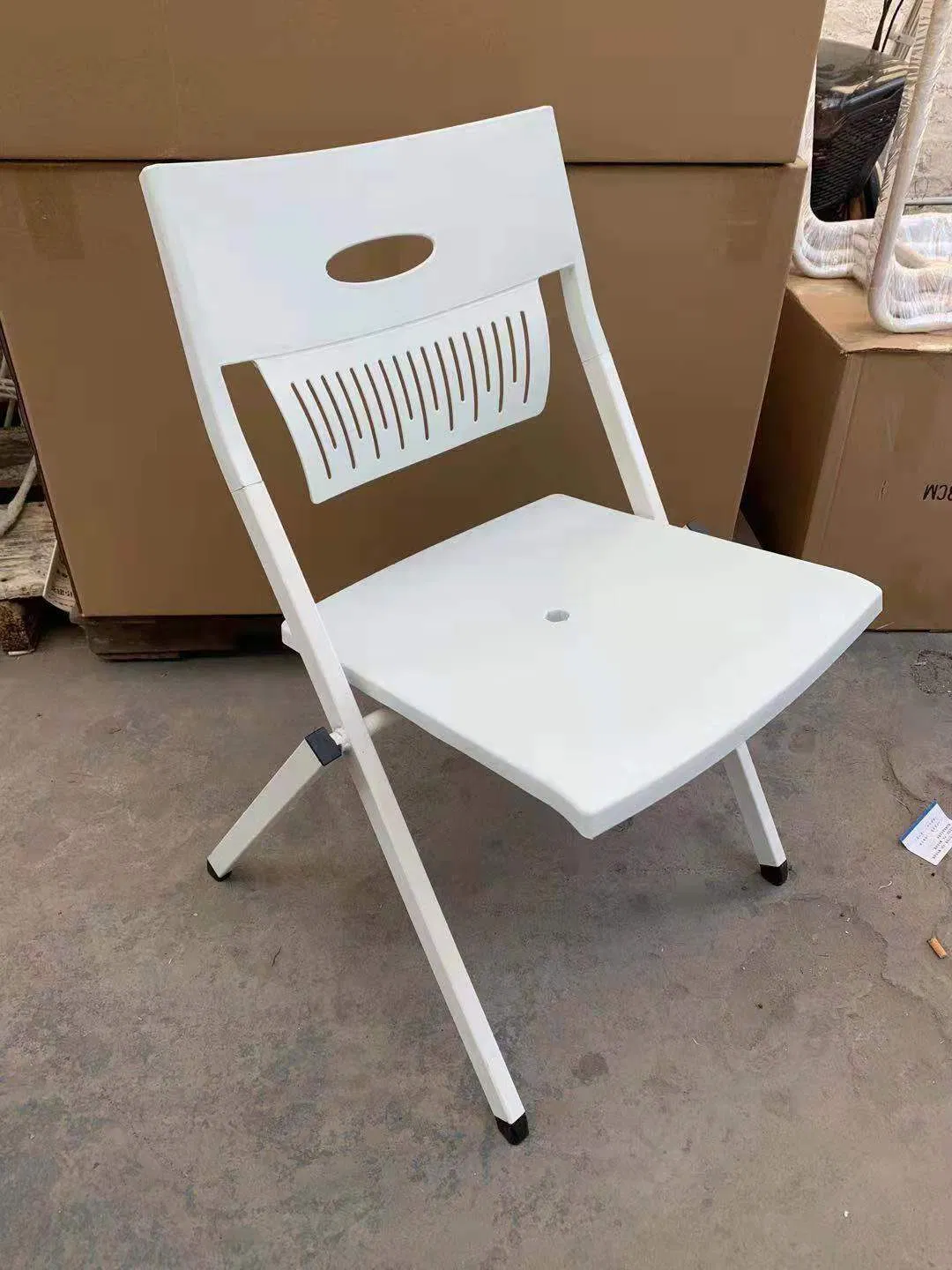 New Design Factory Price High Quality School Classroom Student Office Meeting Room Study Desk Training Chair with Writing Pad