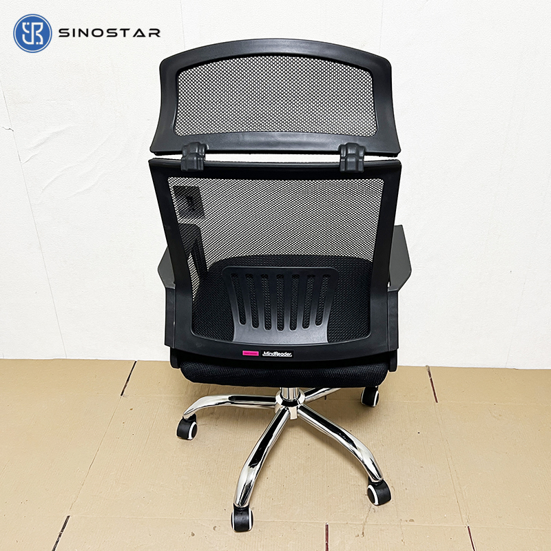 Professional Office Seating with Breathable Fabric Upholstery and Height Adjustment