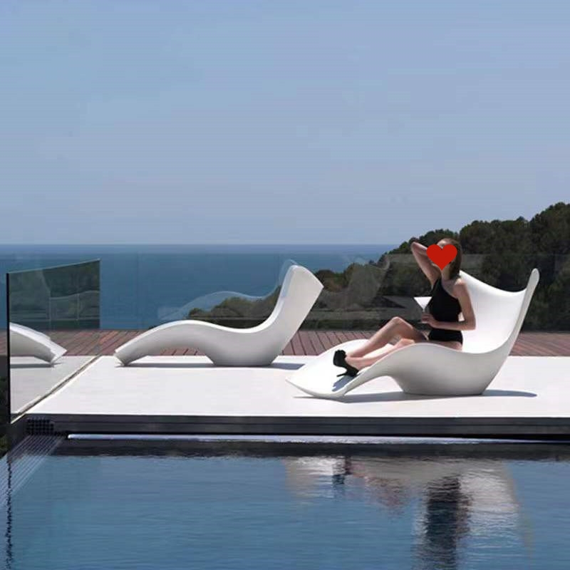 Modern Polypropylene Breathable Fiberglass Outdoor Beach Sun Loungers