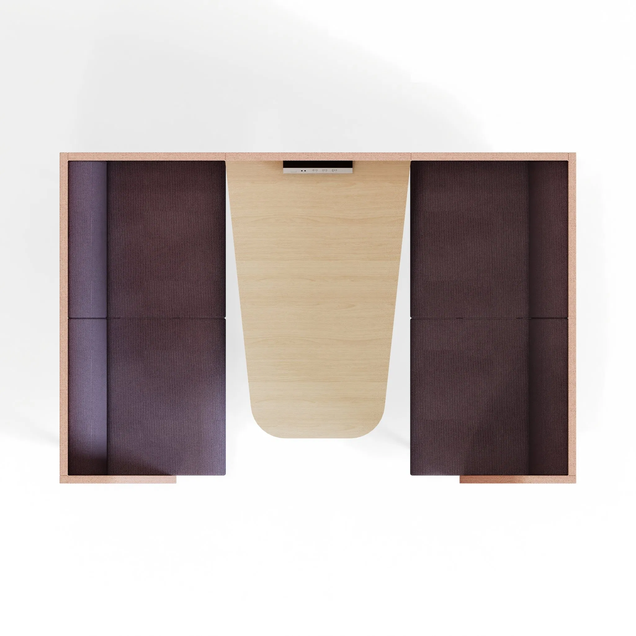 Modern High Back Sofa Protect Privacy Office Booth Seating 2 Seater Moveable Workstations High Back Sofa