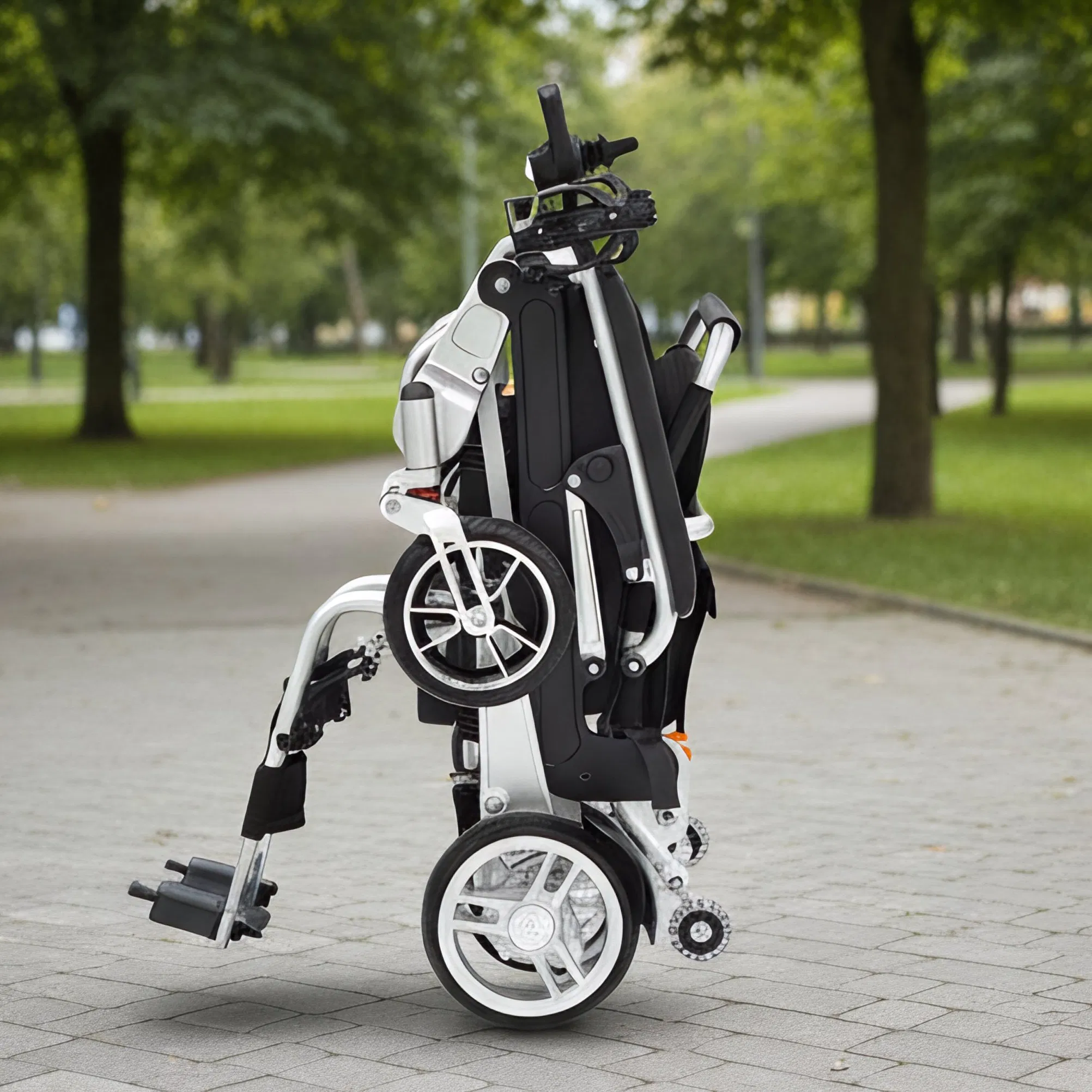 Functional Electric Wheelchair for Disabled Users with 120kg Load Limit