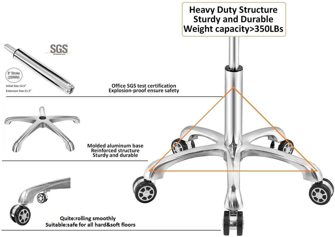 Rolling Stool Task Anti Static ESD Chair Drafting Adjustable with Wheels