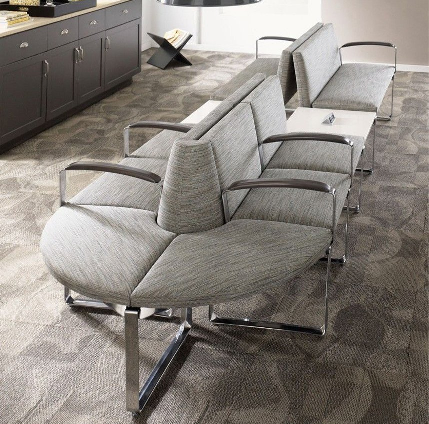 Hospital Airport Sofa Lounge Seating Bench Waiting Room Area PU 3 4 5 Seat Row Link Chairs