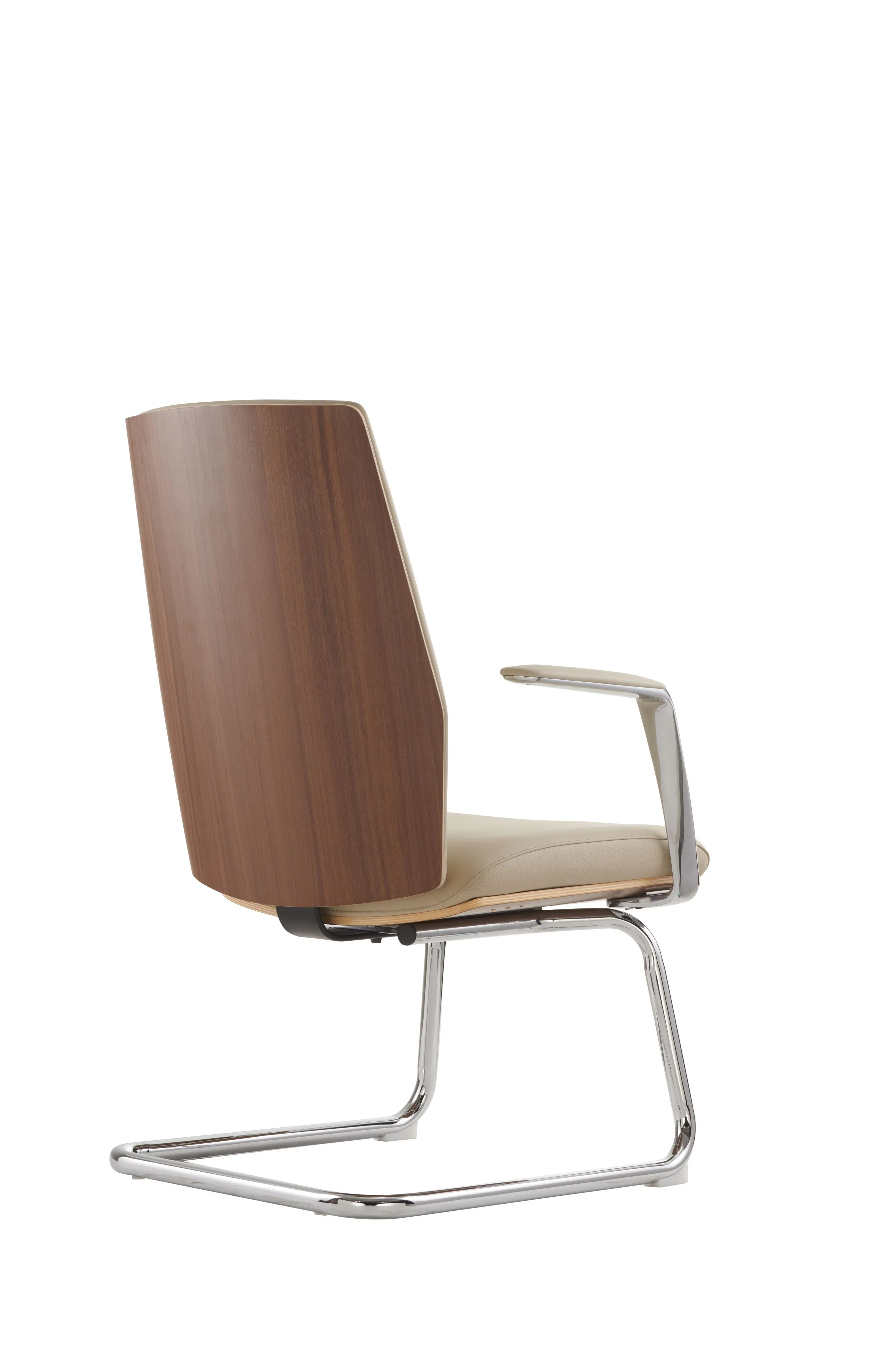 Ergonomic PU Leather Conference Chair with Armrests