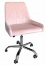 MID-Back Adjustable Swivel Velvet Home Office Computer Desk Task Chair with Wheels