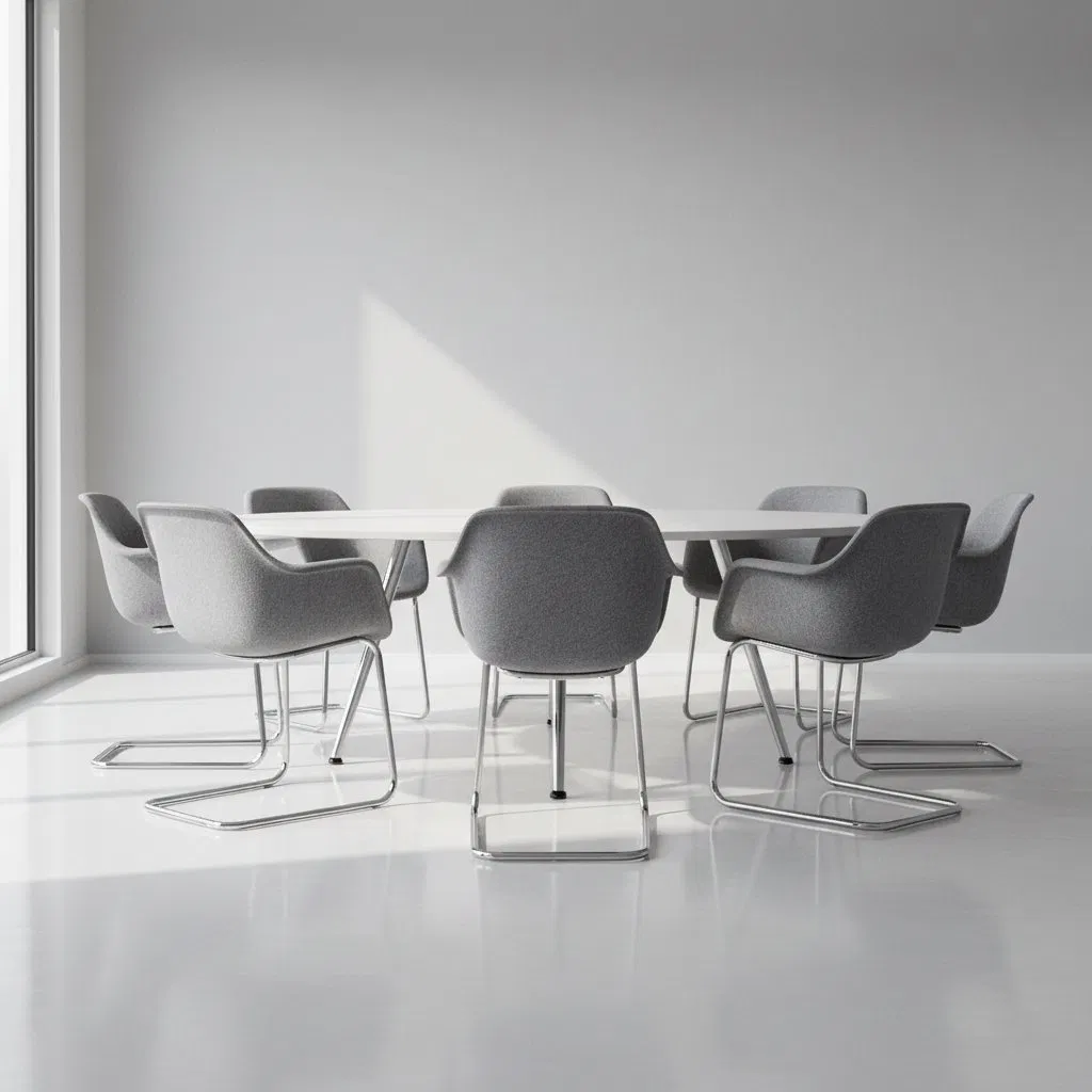 Contemporary Armless Training Stool with Durable Polyester Eco-Friendly &amp; Recyclable Design Chairs for Office Library Meeting Room