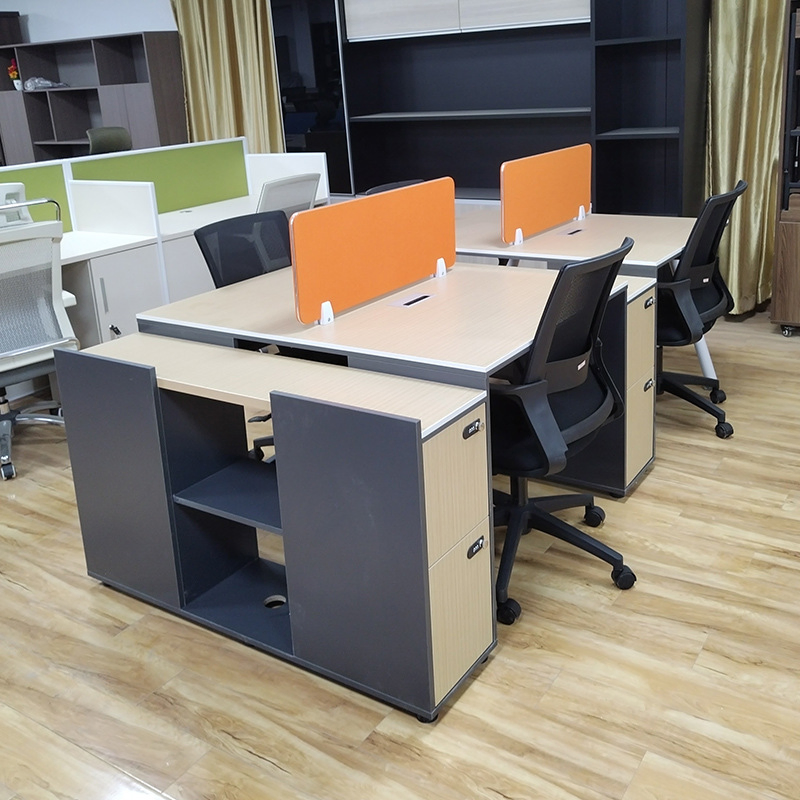Quick-Assembly Modular Office Desk System (2/4/6 Seating Configurable)