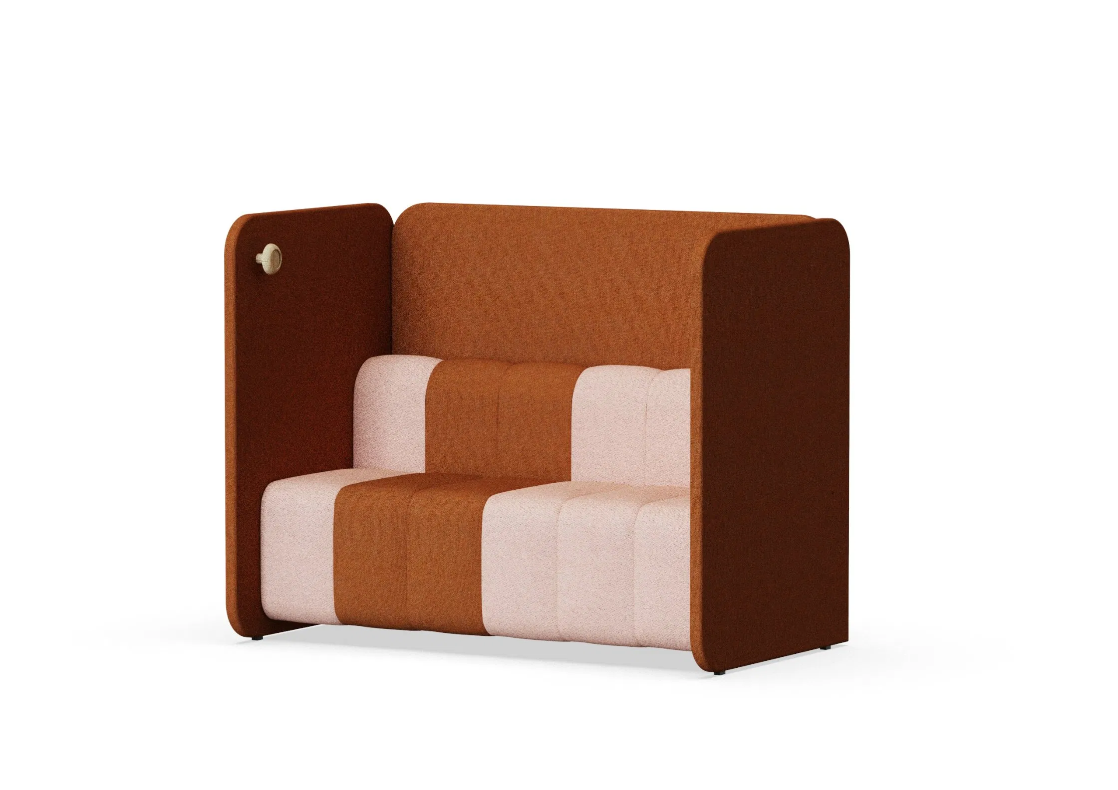 Upholstered Booth Seating with Cozy Sofa for Restaurant Office Private Workstation