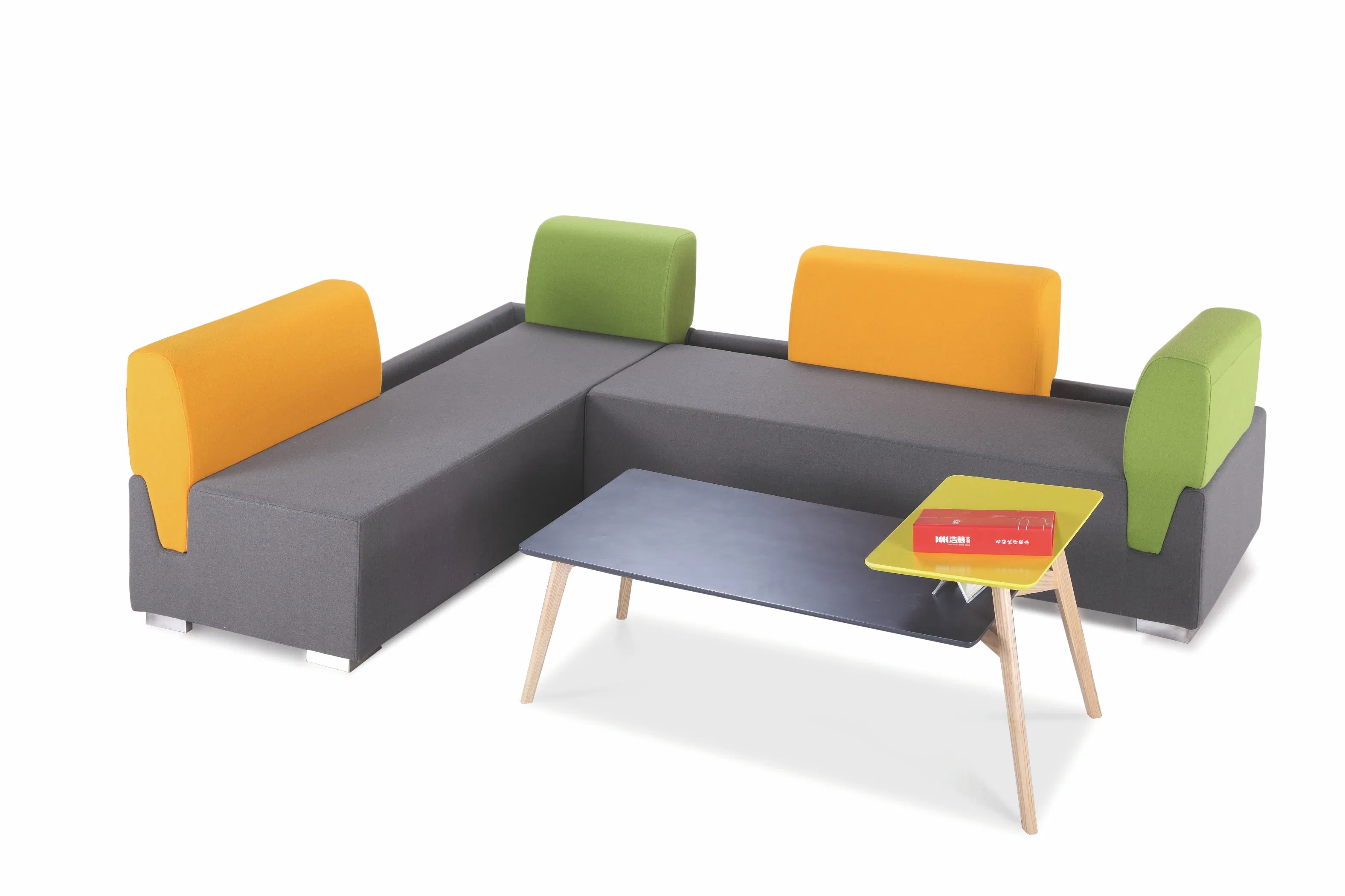 L Shape Sofa Matching Public Area Modular Seating Corner Sofa