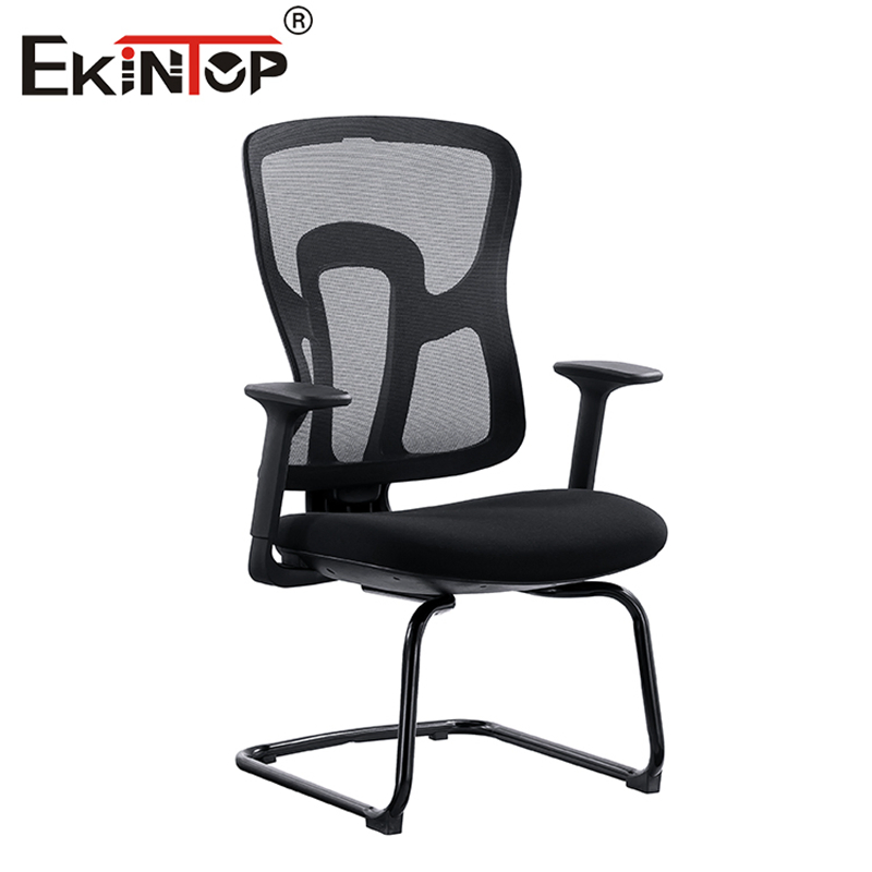 Ekintop Mesh Boardroom Meeting Room Office Chair Without Wheels