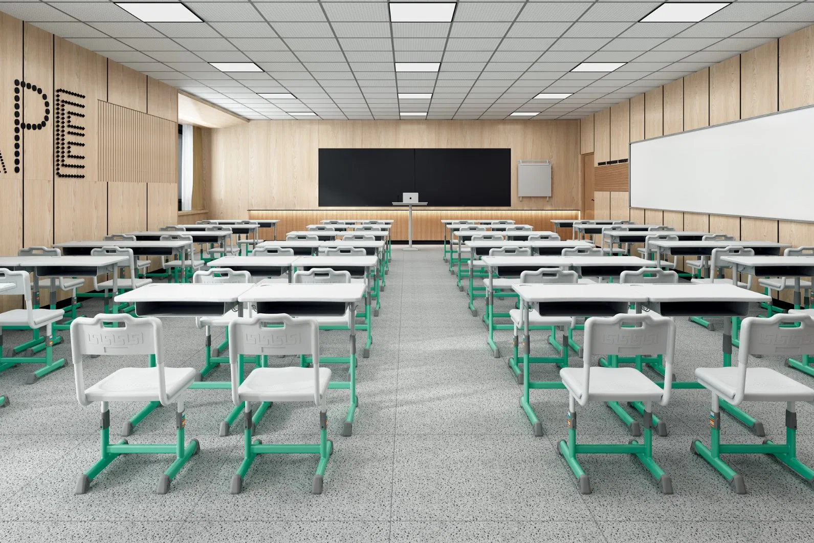 Ergonomic Desk and Chair Set for Comfort Classroom and School