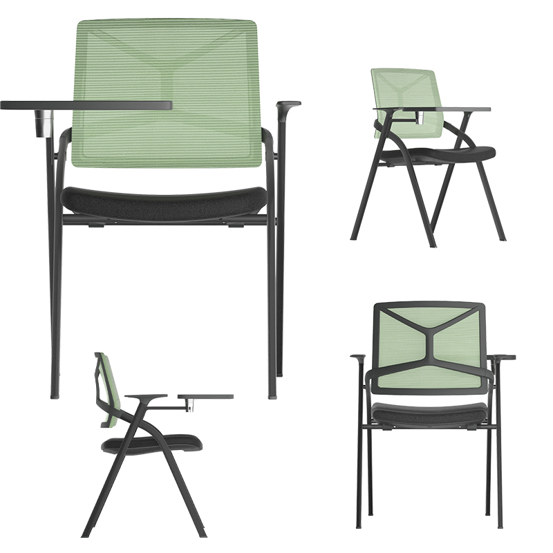 Training Chair H04 Mesh Office Chair Without Wheels Silla De Entrenamiento Chaise Bureau Meeting Conference Room Chairs