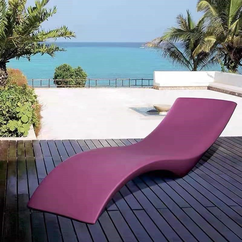 Modern Polypropylene Breathable Fiberglass Outdoor Beach Sun Loungers