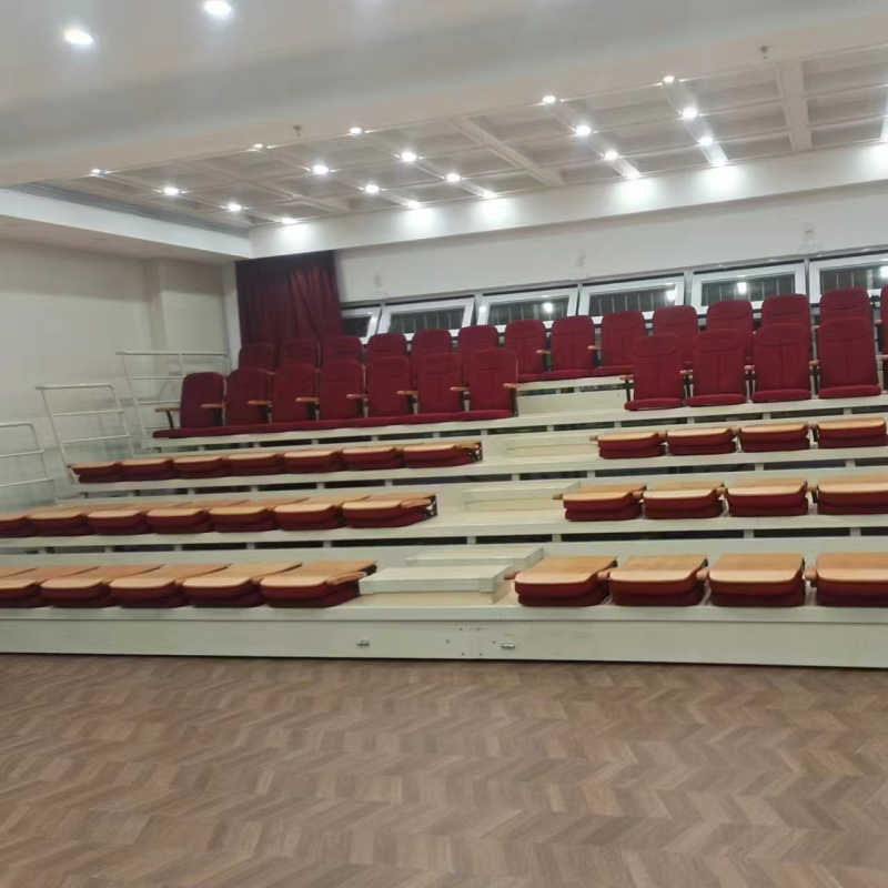 Movable and Expandable Foldable Telescopic Seating for Sports Bleacher