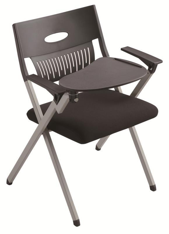 New Design Factory Price High Quality School Classroom Student Office Meeting Room Study Desk Training Chair with Writing Pad