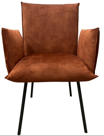 Hot Sale Nordic Modern Adjustable 360 Degree Swivel Faux Leather Upholstered Task Chair with Black Metal Legs