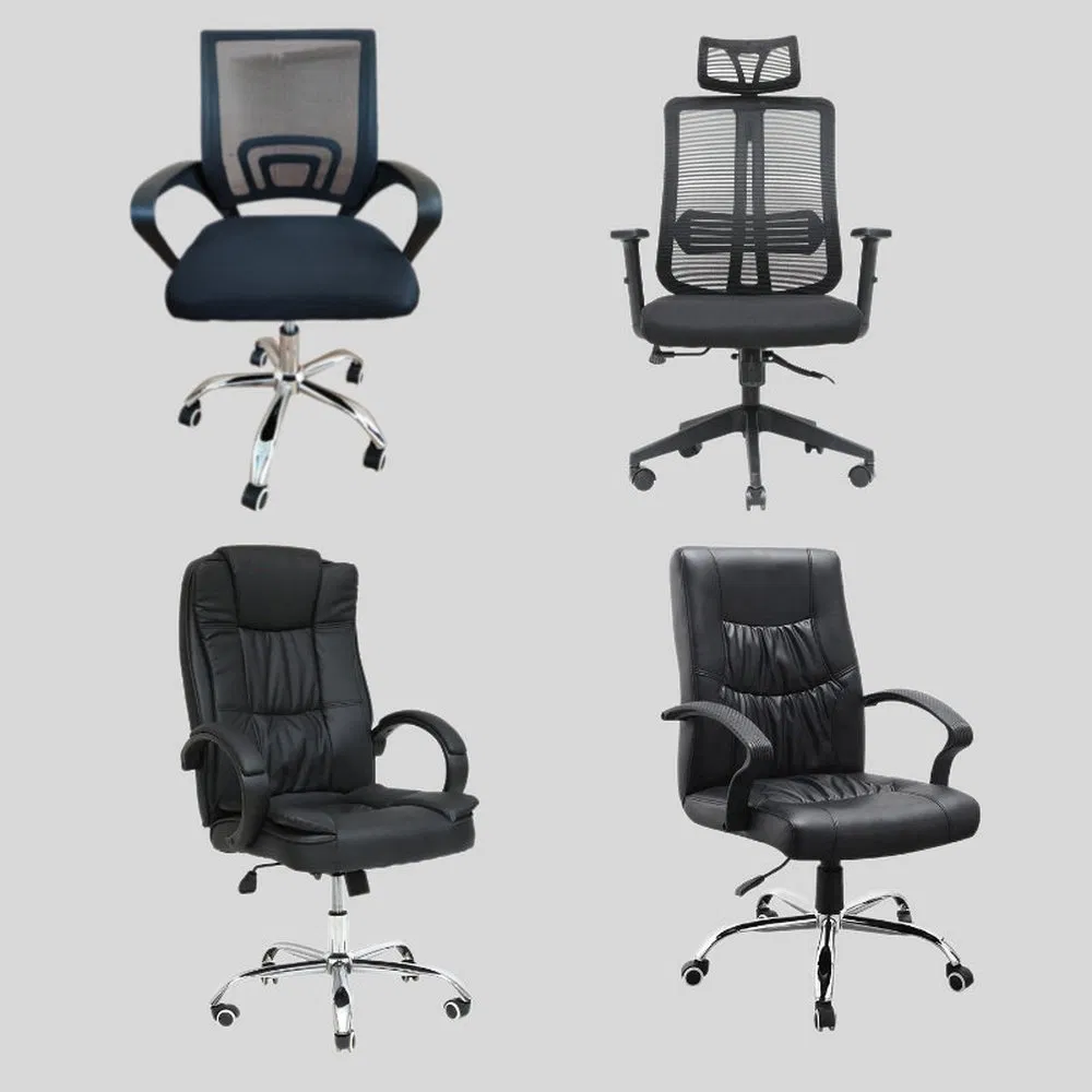 Spine Support Strong and Tough Mesh Swivel Ergonomic Office Chair for Library