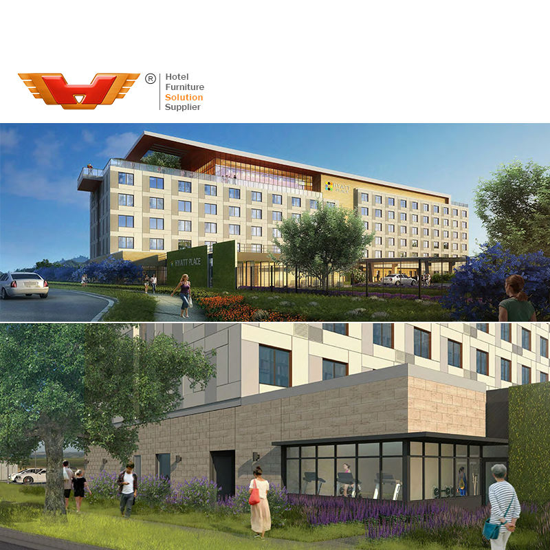 One-Stop Hyatt Hotel Room Rroject Set Customization Service Luxury Villa Hotel Project Whole House 3D Interior Design Solution