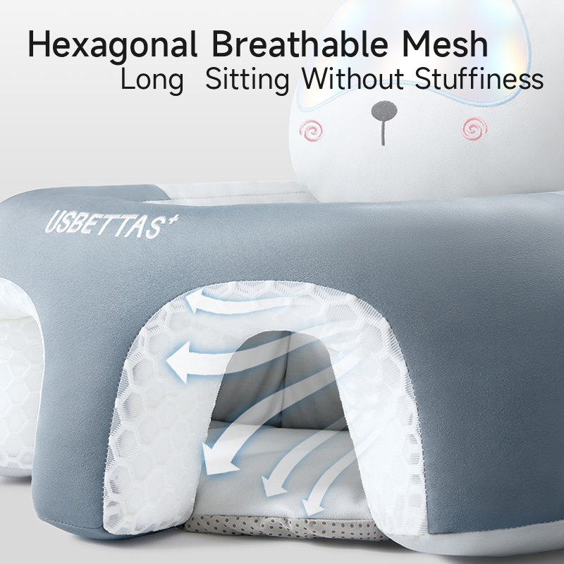 Plush Baby Learning Seat Sofa with 360° Surround and Ergonomic Spine Support