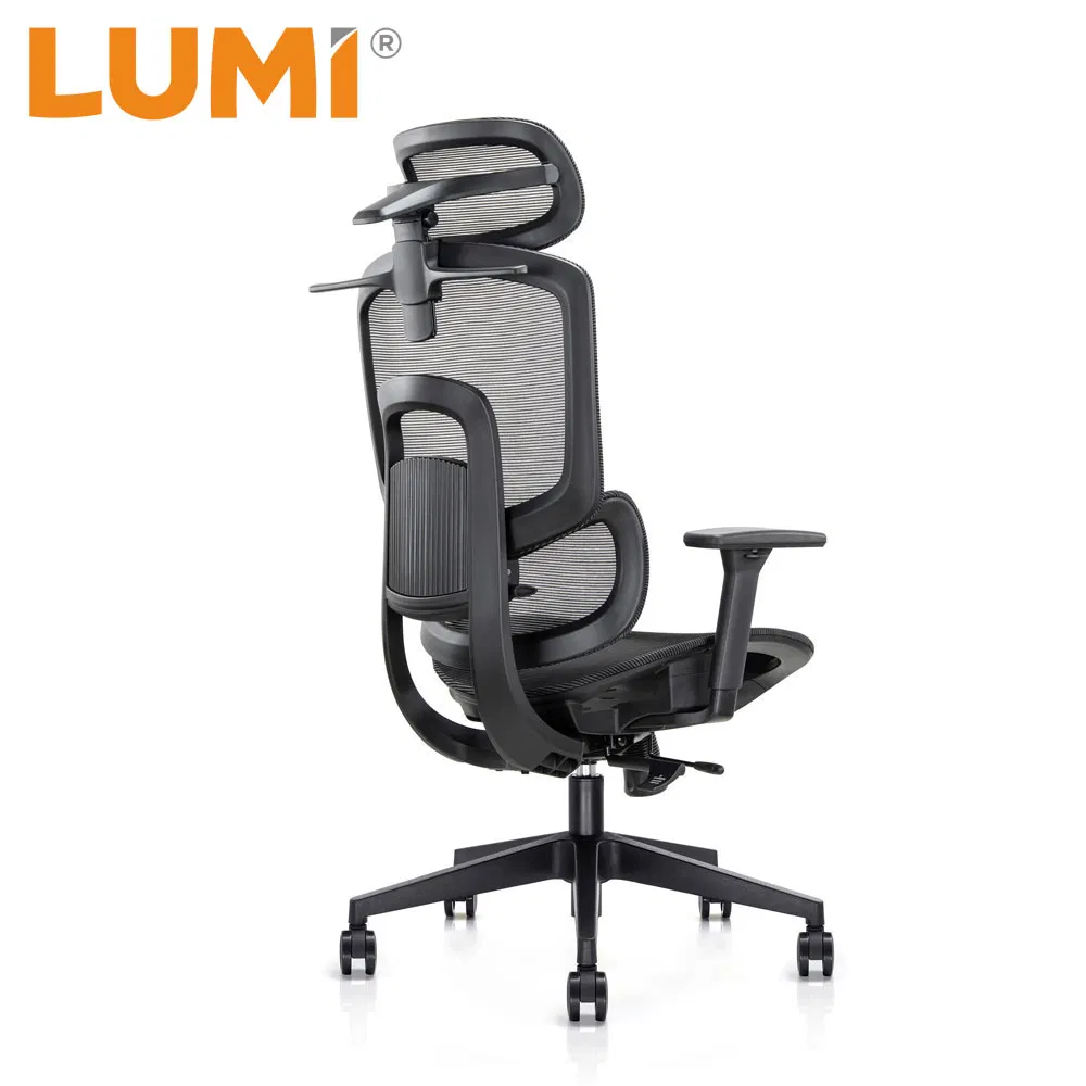 Wholesale Office Chair Ergonomic Computer Lift Height Adjustable Mesh Task Chair with Headrest Backrest Seat Depth 3D Armrests