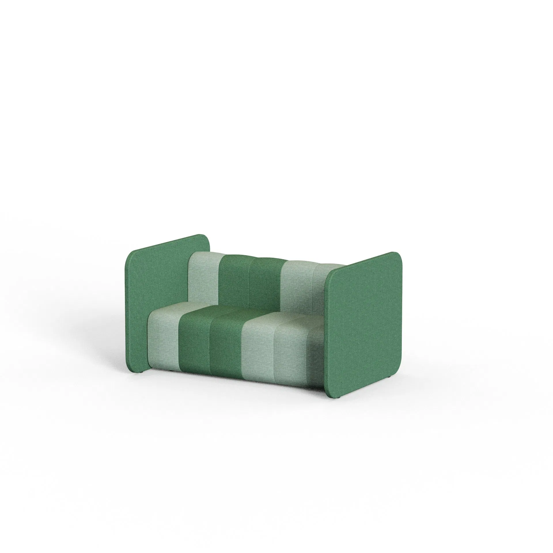 Privacy Seating Sofa Modular Design Solid Wood Frame with High Resilience Sponge for Workstation