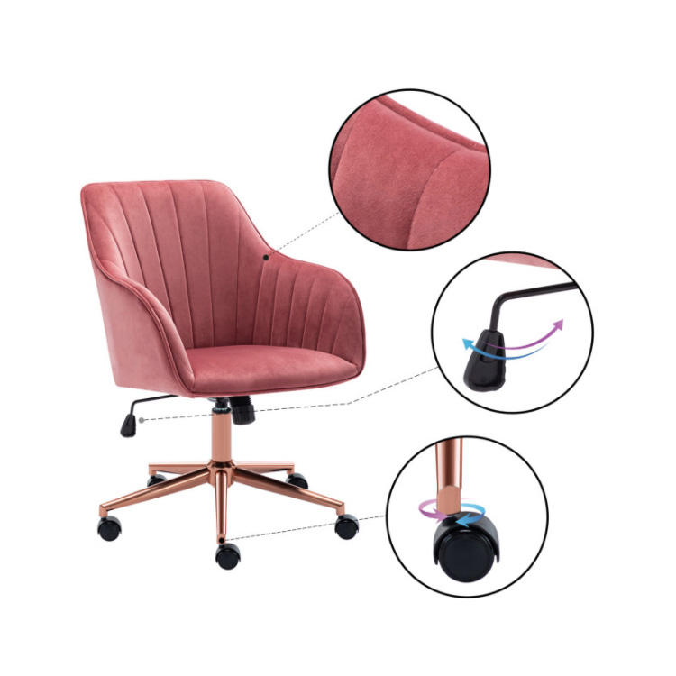 Modern Furniture Height Adjustable Desk Chairs 360 Swivel Office Task Chair