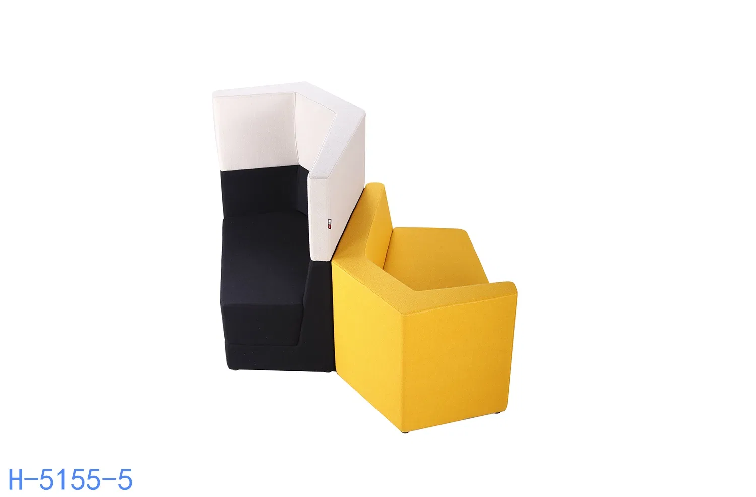 Customized Green Material Leisure Waiting Area Leather Sofa Sets Hotel Lounge