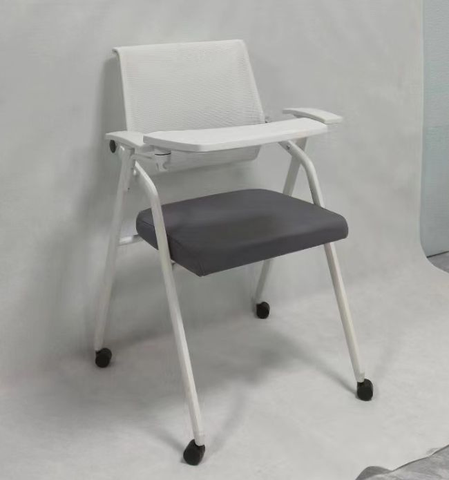 Foldable Mesh Fabric Training Center Meeting Room Office Furniture Stackable Rocking Mesh Plastic Learning Training Conference Chairs