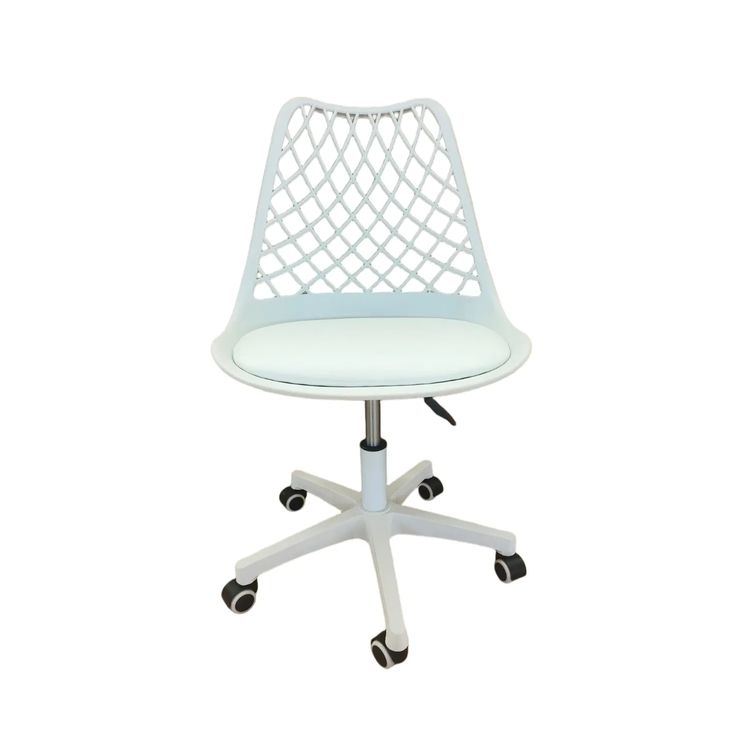 Wholesale Cheap Ergonomic Adjustable Height Office Plastic Chair with Padded Seat Grid Back Swivel Task Chair for Home Office Workstation Conference Room Use