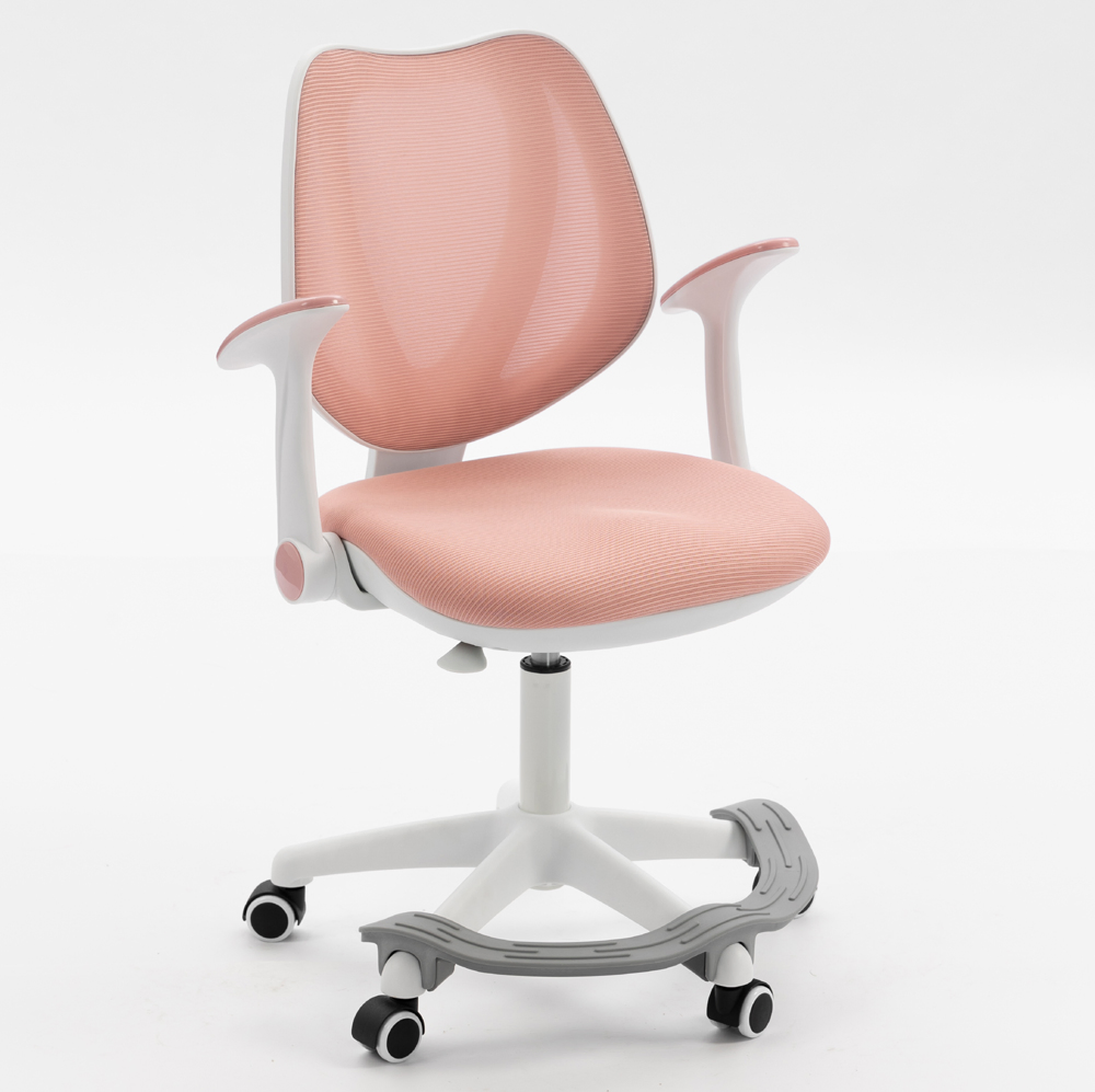 All-Feature Kids Task Chair - Breathable Mesh, Adjustable Support System (Arms/Height/Footrest) , Brake Wheels for Safety