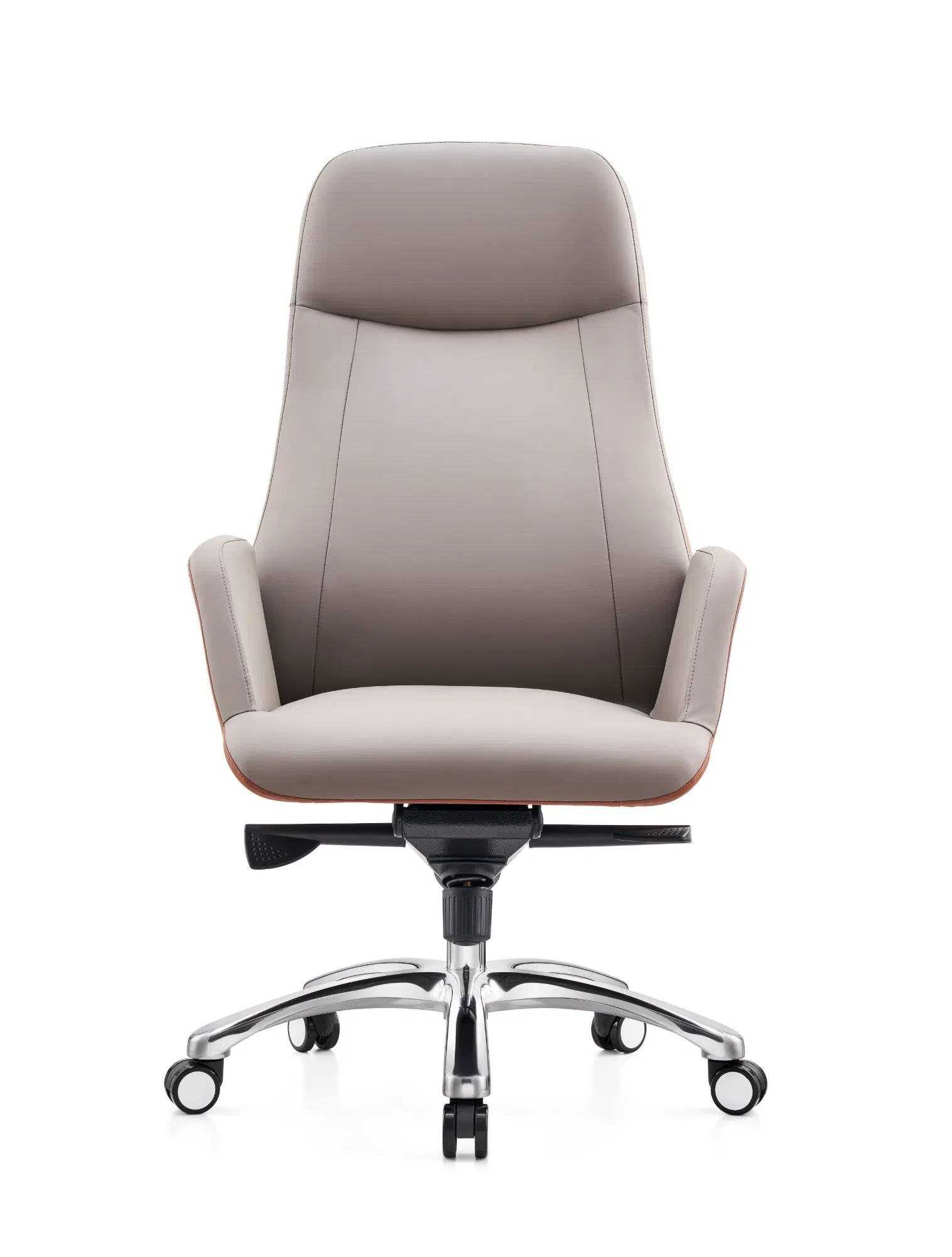 Modern Executive Classic Leather President Office Chair with Wide Seat and Reinforced Base for European Boardrooms