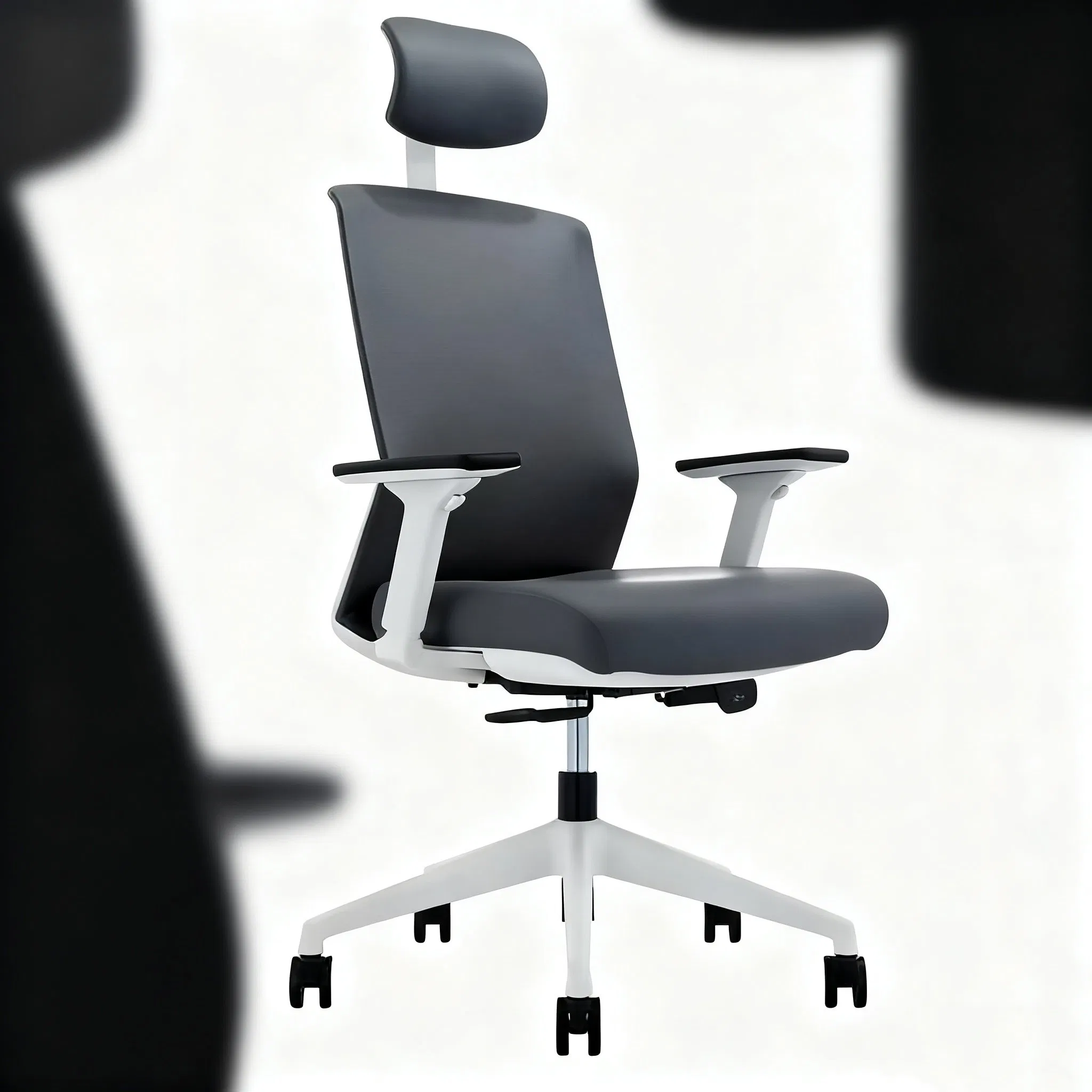 School Office Training Rooms Furniture Colorful Mesh Back Cotton Seat Movable Height Adjustable Chair with 5 Star Base and 2 Armrest