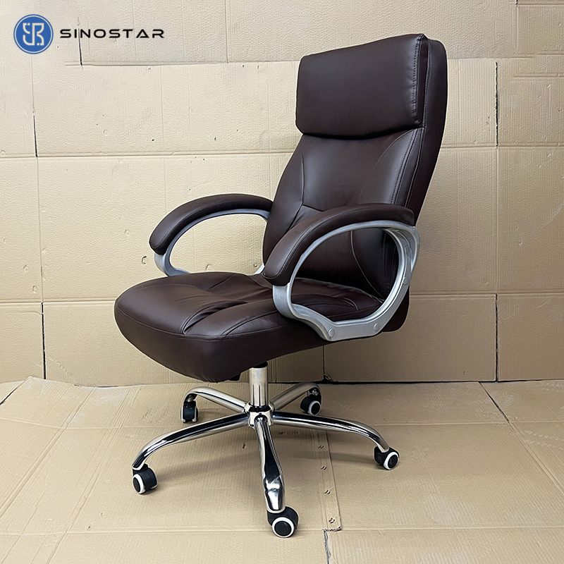 Commercial-Grade Executive Seating with Adjustable Height and Tilt Mechanism