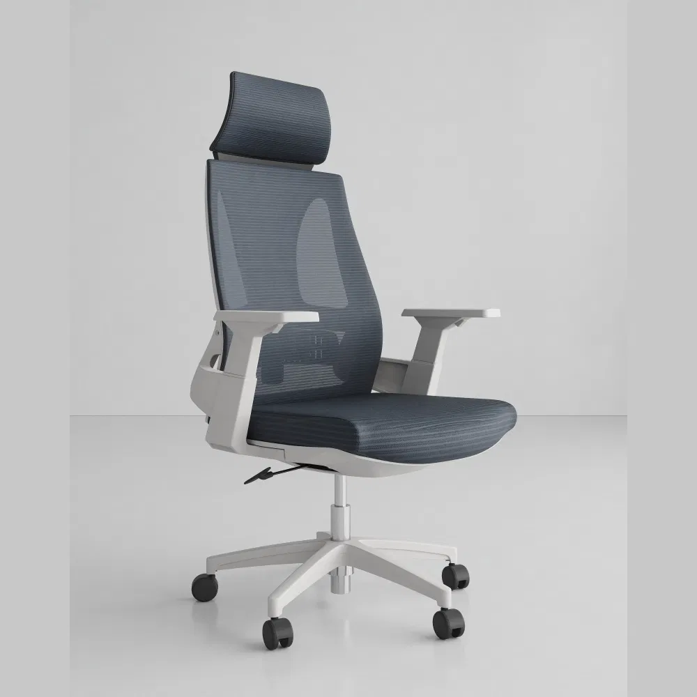 Office Chair Grey Mesh with Lumbar Support