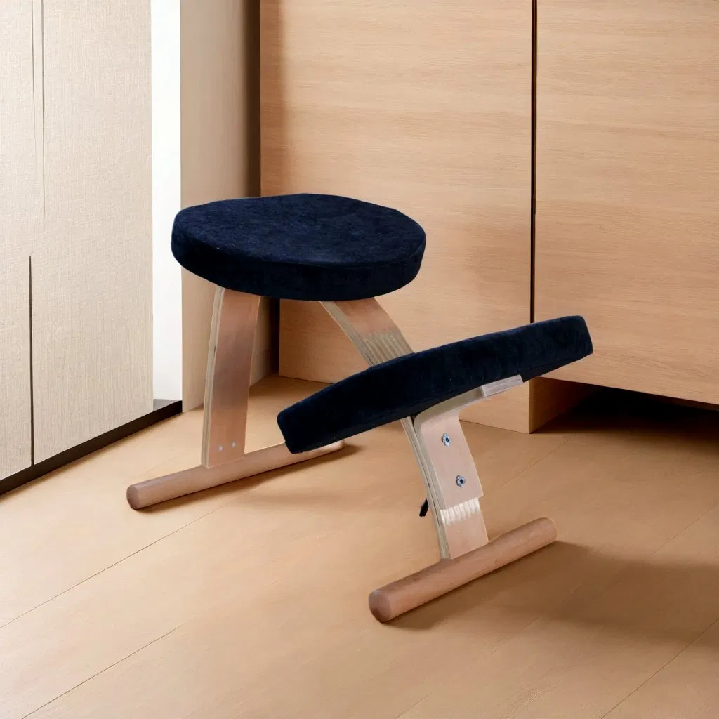 Wood Ergonomics Kneeling Modern Adjustable Caster Bentwood Office Furniture