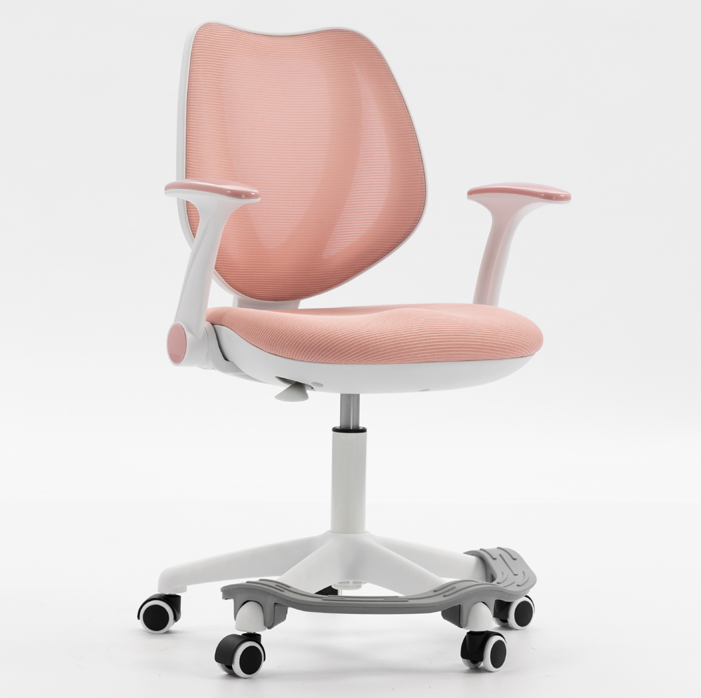 All-Feature Kids Task Chair - Breathable Mesh, Adjustable Support System (Arms/Height/Footrest) , Brake Wheels for Safety