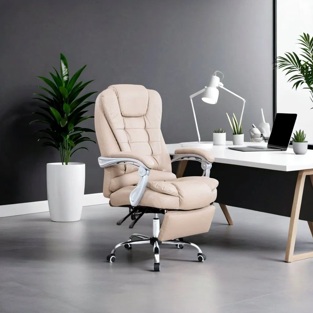 Ergonomic Office Boss Massage High Back Swivel Computer Adjustable Leather Conference Chair
