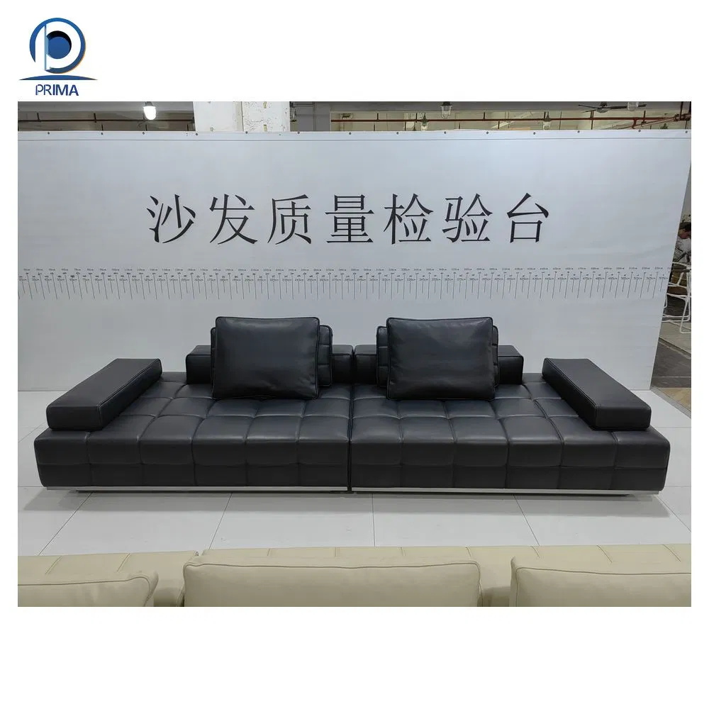 Top Grain Leather Sofa Set Executive Office Reception Furniture Luxury Comfort Seating