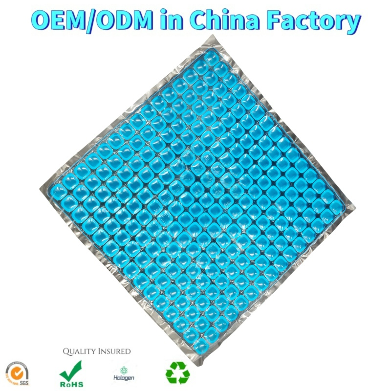 OEM Office Car Breathable Elastic Soft Gel Silicone Seat Topper Cushion Pads Pain Relief Cooling Mat for Lumbar Pillows Seating