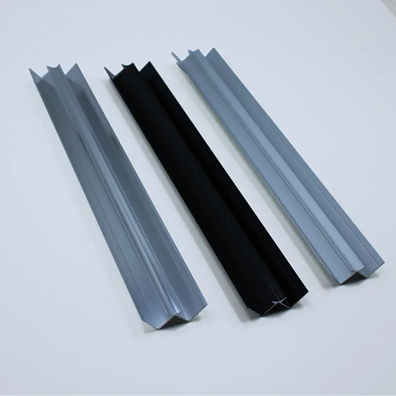 OEM Aluminum corner profiles for wood floor board extrusions in 6063-T5 alloy with anodizing Manufacturers, Product