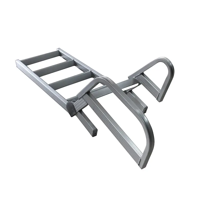 Custom Aluminum swimming pool ladder in high strength 6063-T6 alloy with natural anodize Manufacturers, Pricelist