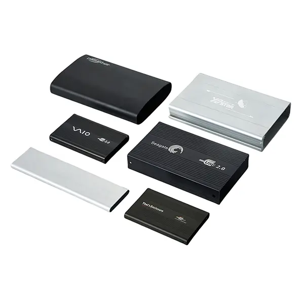High-Quality Aluminum cases for various hard disks in 6063-T6 alloy with multiple anodizing colors Manufacturer, Product