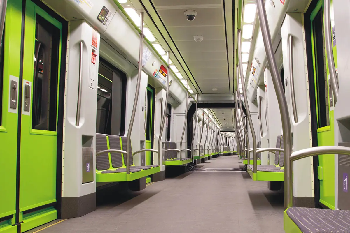 Aluminum hanging kit part for train door