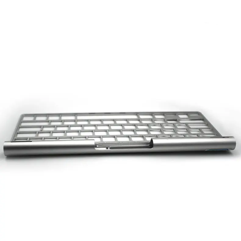 Custom Aluminum body for stylish portable keyboard-stamping part in 6063-T6 alloy with sandblasting and satin anodize Factories, Pricelist