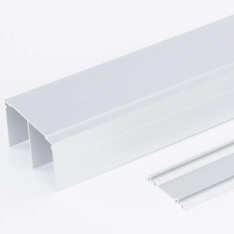 Custom sliding door system profiles for wardrobe in 6063-T5 alloy with clear anodize Quotes, Products